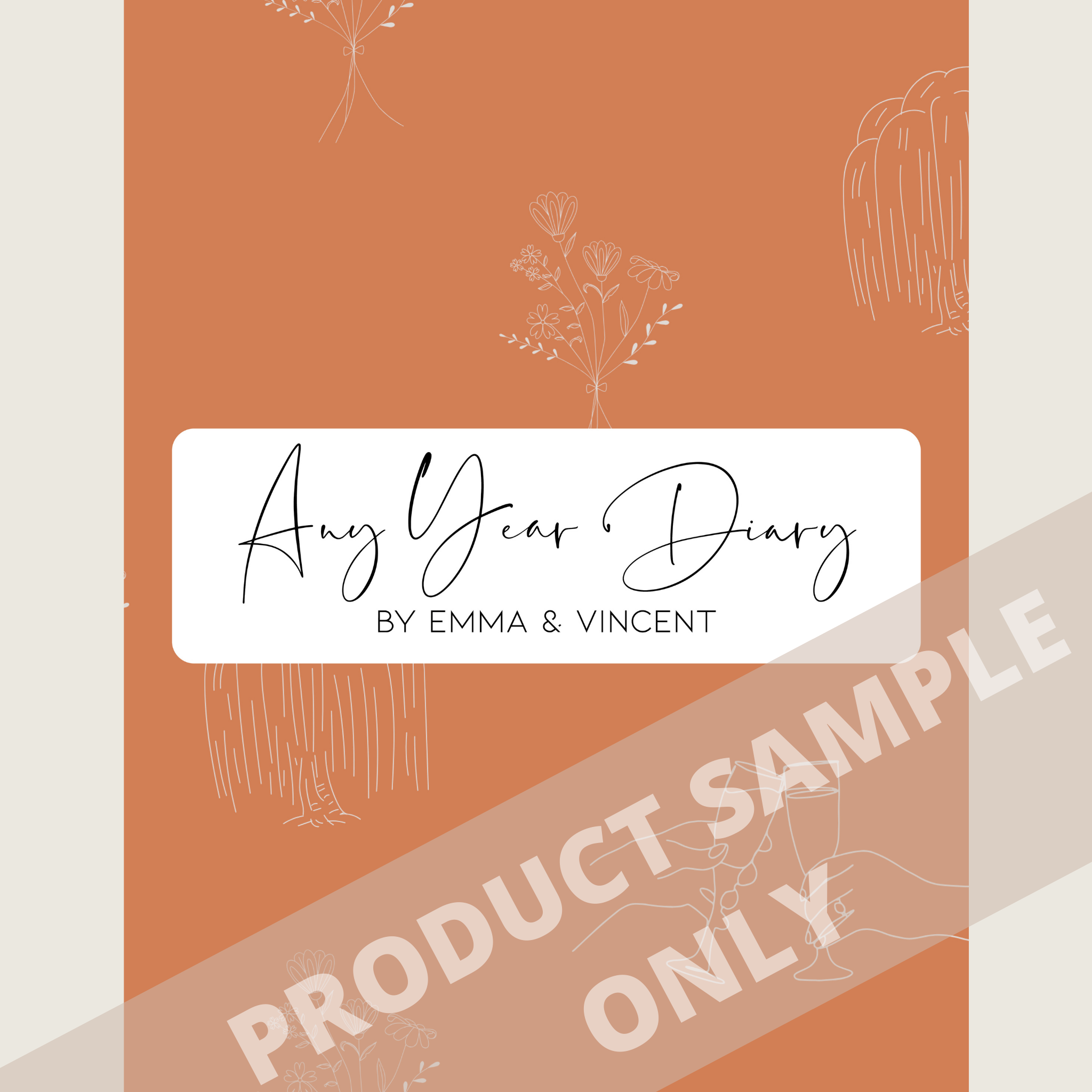 DIGITAL ANY YEAR DIARY (Evermore Print - The Eras Tour)