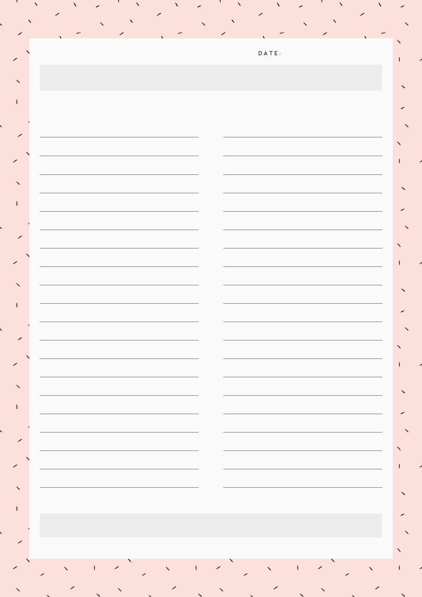 DIGITAL TEMPLATES: Study Notes Pack in 'Pretty in Pink'