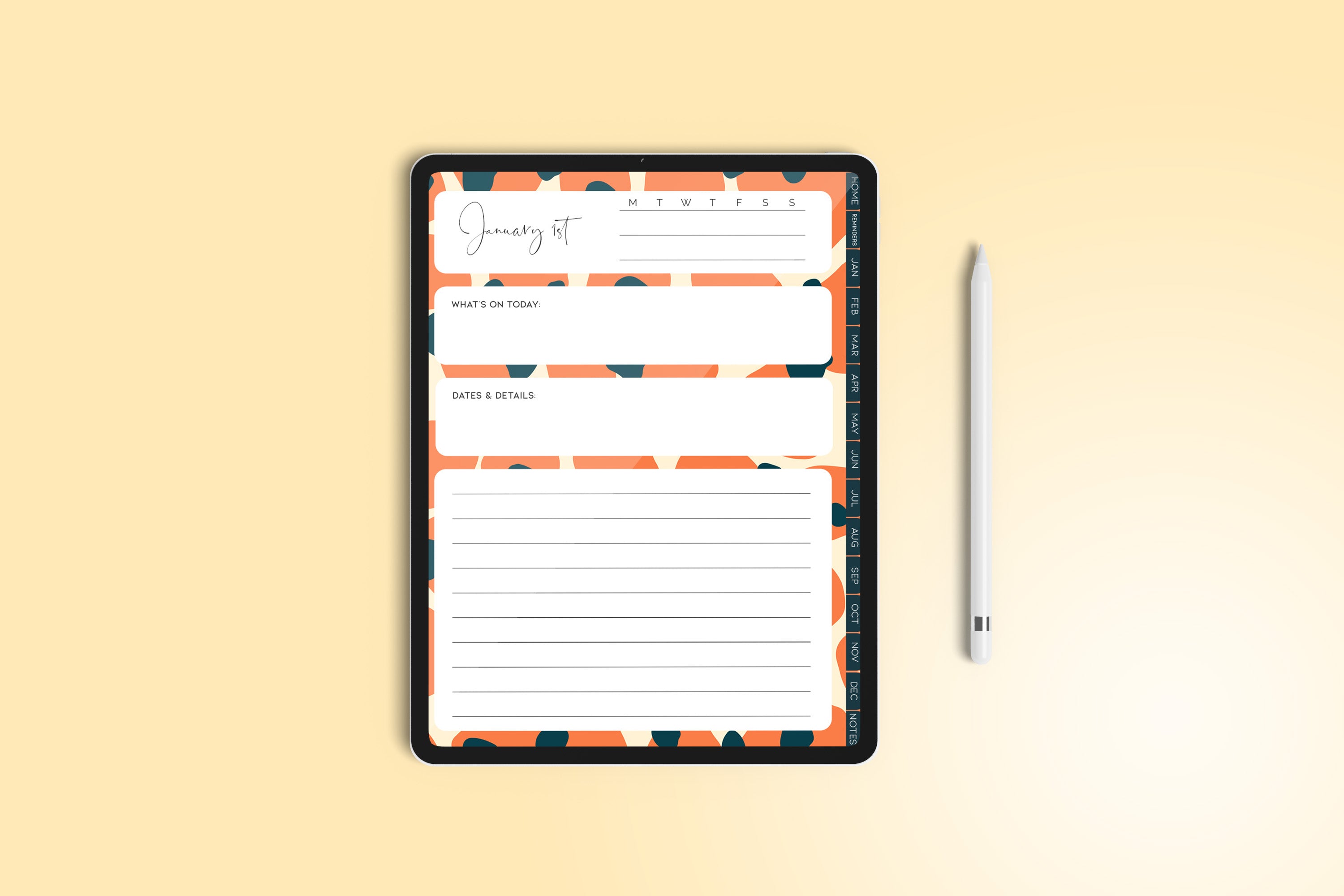 DIGITAL ANY YEAR DIARY (Jungle Designs Print 2)