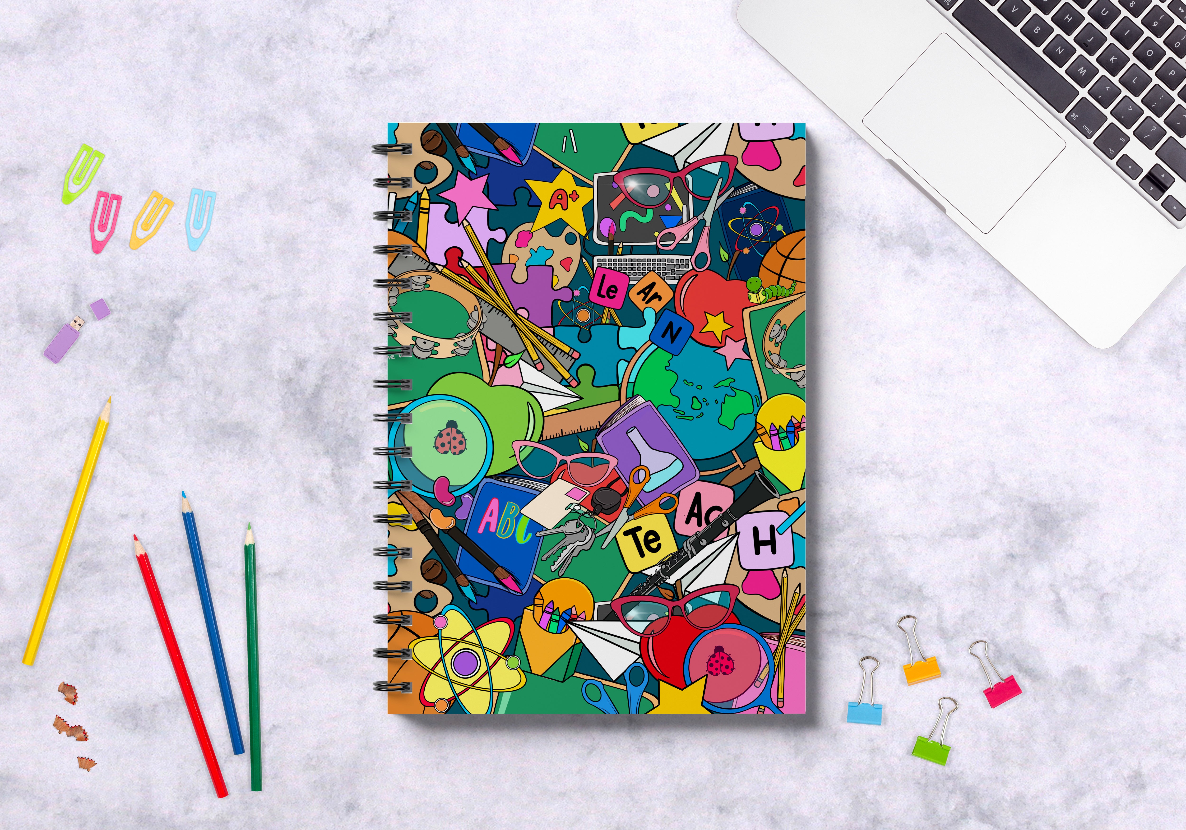 E&V x Kasey Rainbow Premium Teacher Planner