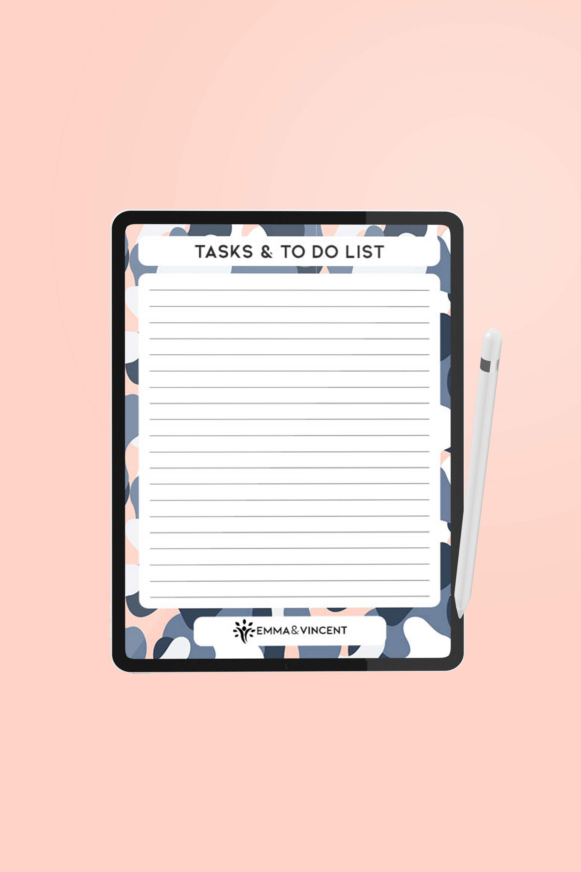 Digital Tasks & To Do List Planner - Flying Colours Pack A - 4 Designs Included!