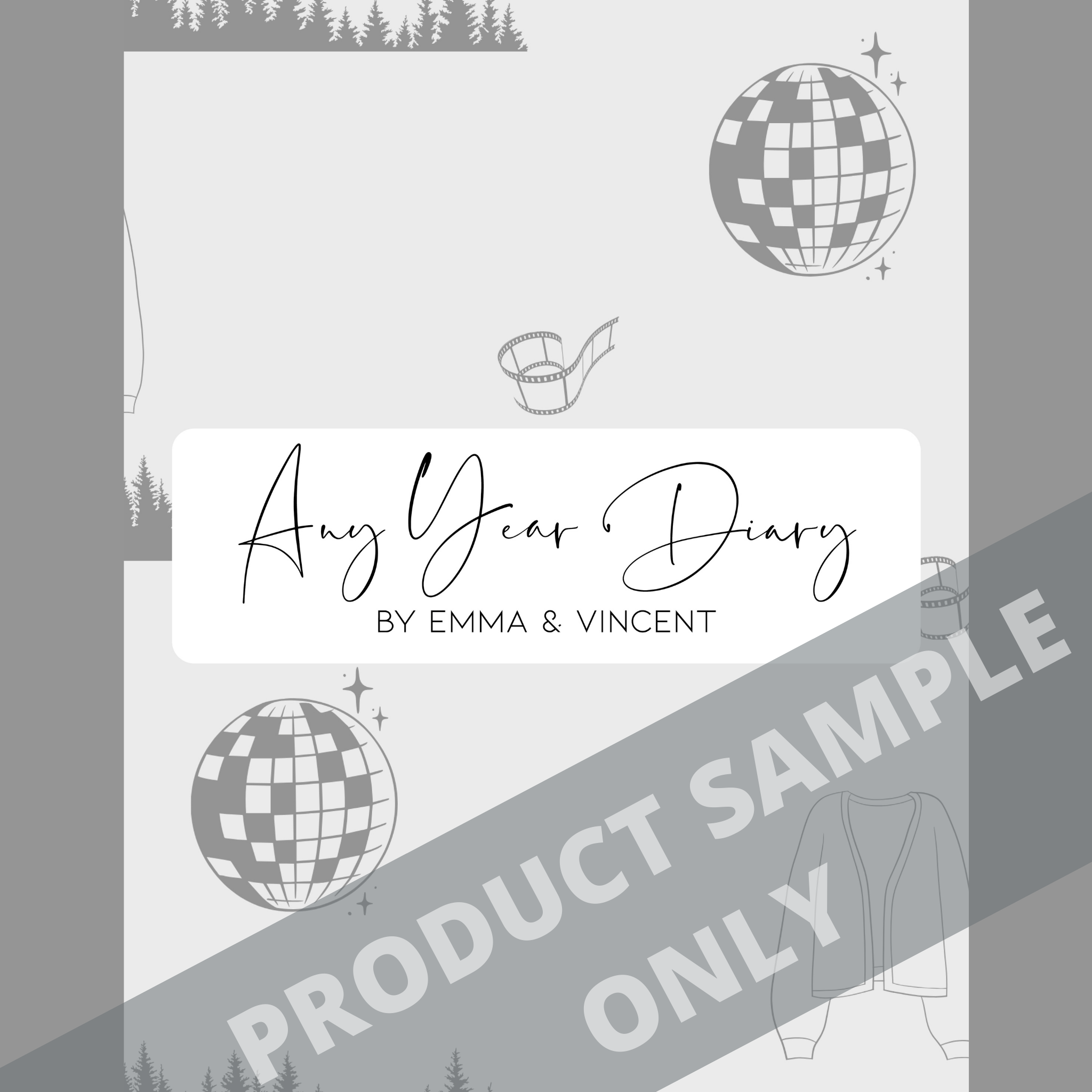 DIGITAL ANY YEAR DIARY (Folklore Print - The Eras Tour)