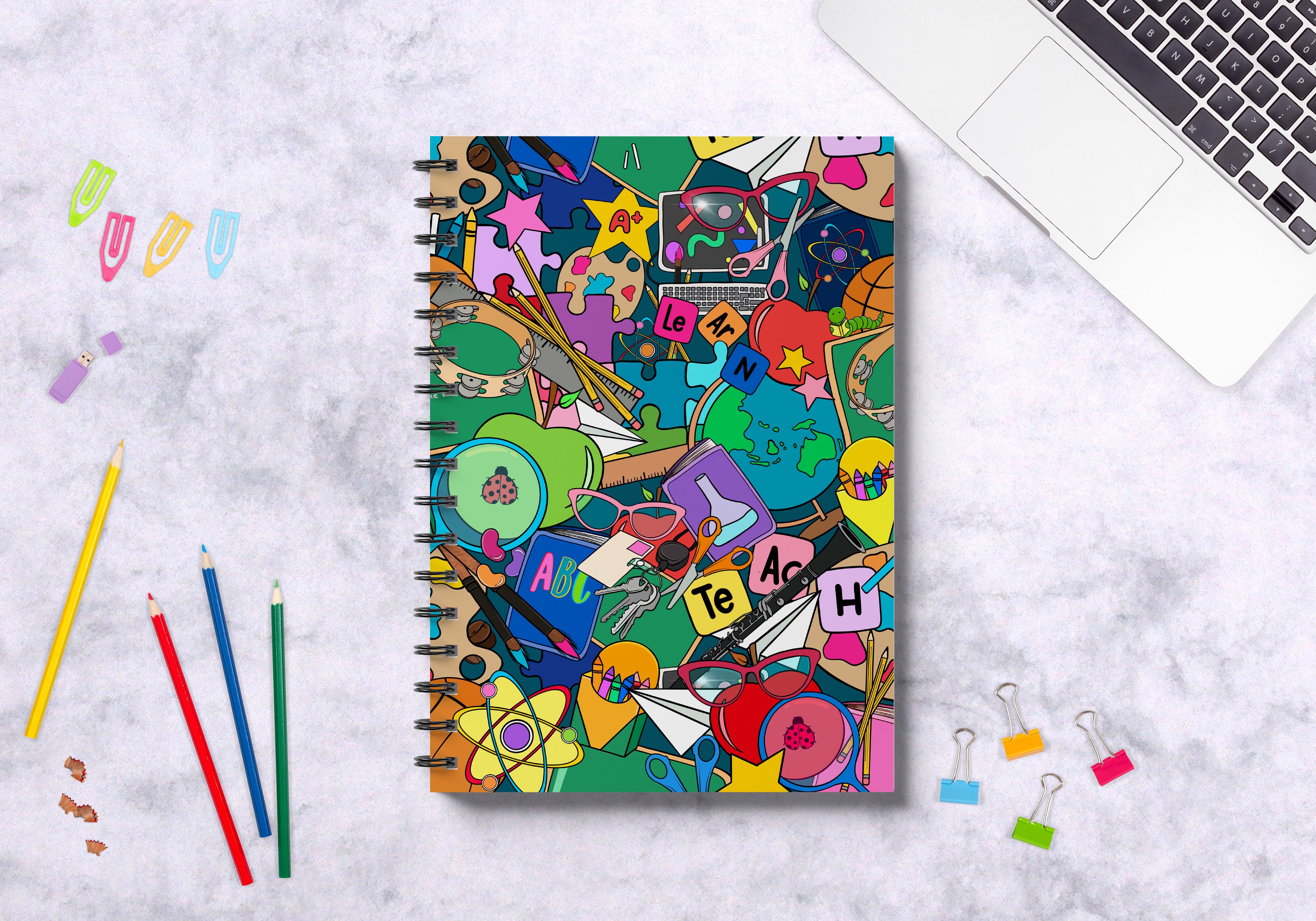 E&V x Kasey Rainbow Premium Teacher Planner [BLEMISHED/IMPERFECT STOCK]