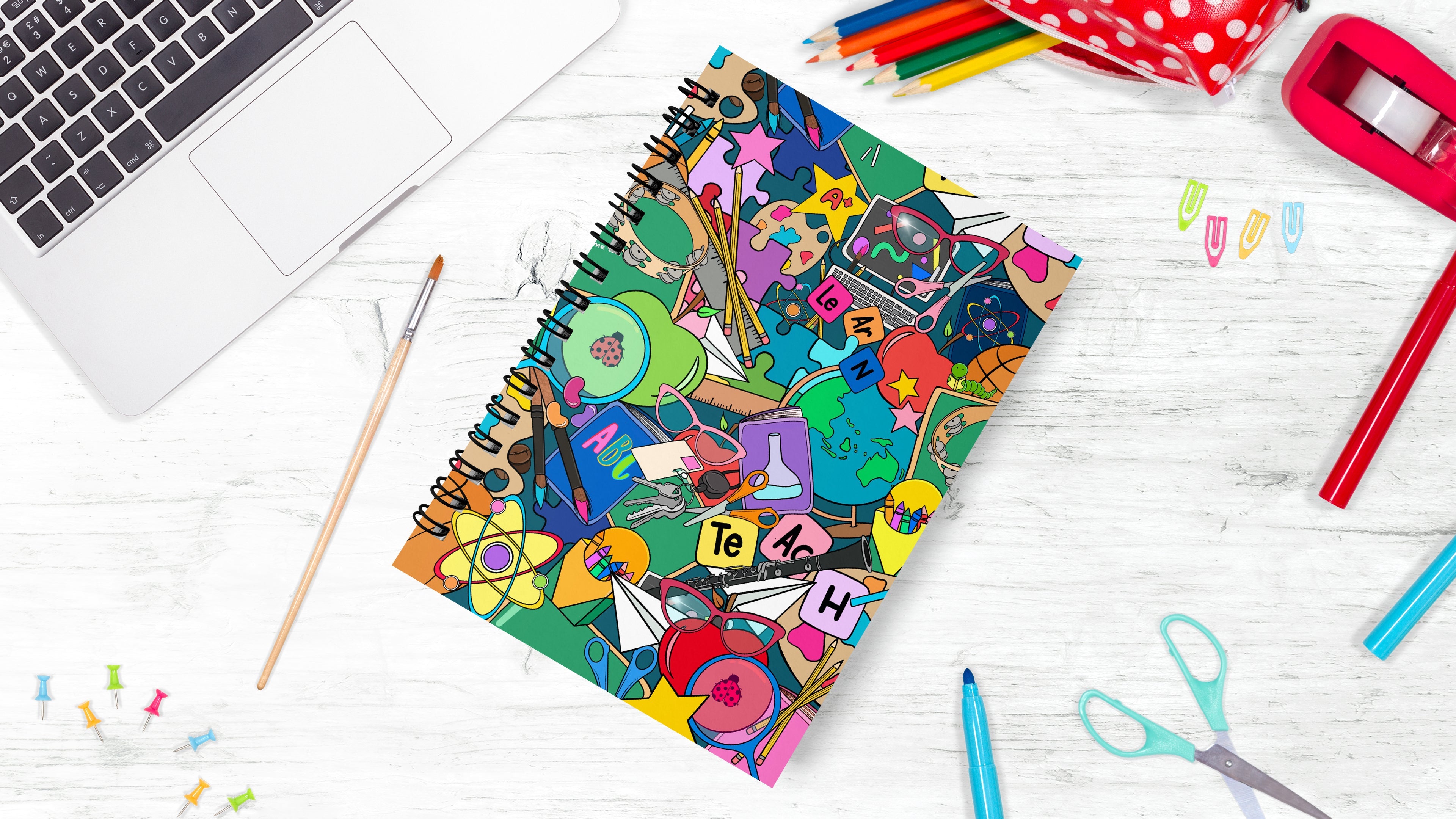 E&V x Kasey Rainbow Premium Teacher Planner [BLEMISHED/IMPERFECT STOCK]