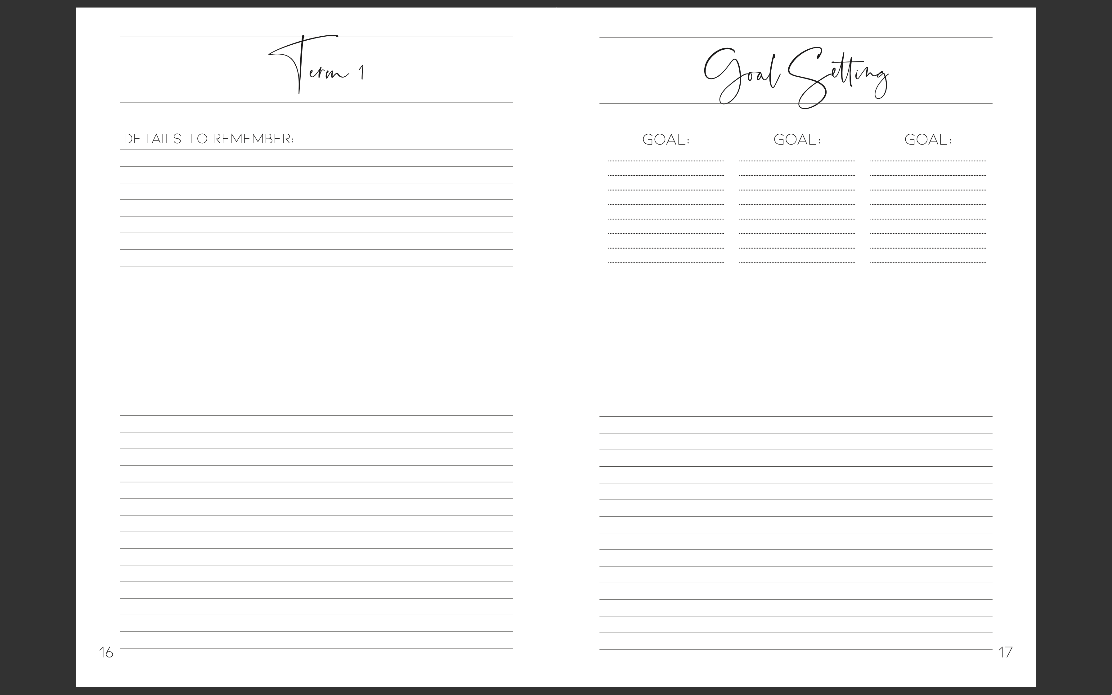 E&V x Kasey Rainbow Premium Teacher Planner [BLEMISHED/IMPERFECT STOCK]