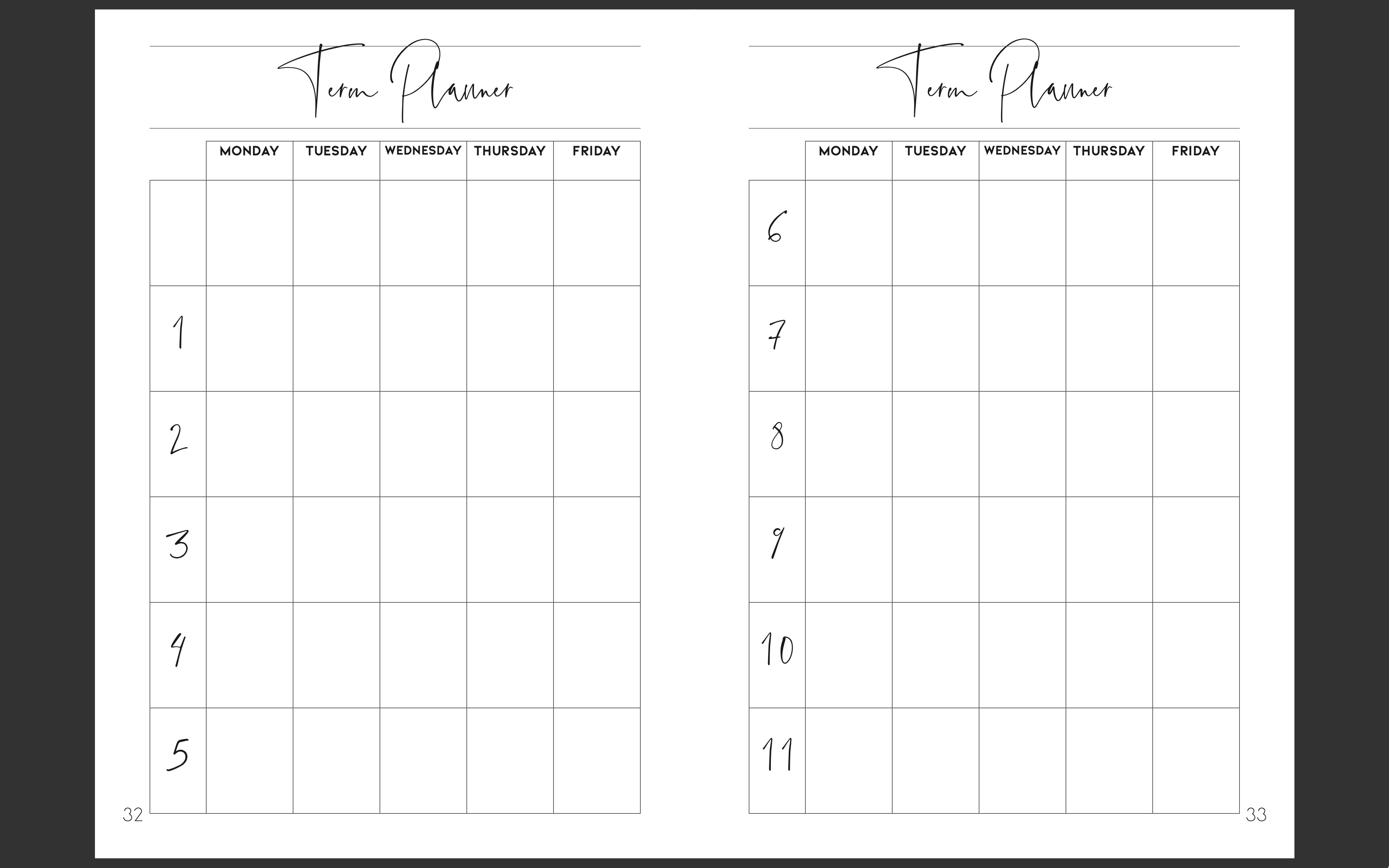 E&V x Kasey Rainbow Premium Teacher Planner [BLEMISHED/IMPERFECT STOCK]