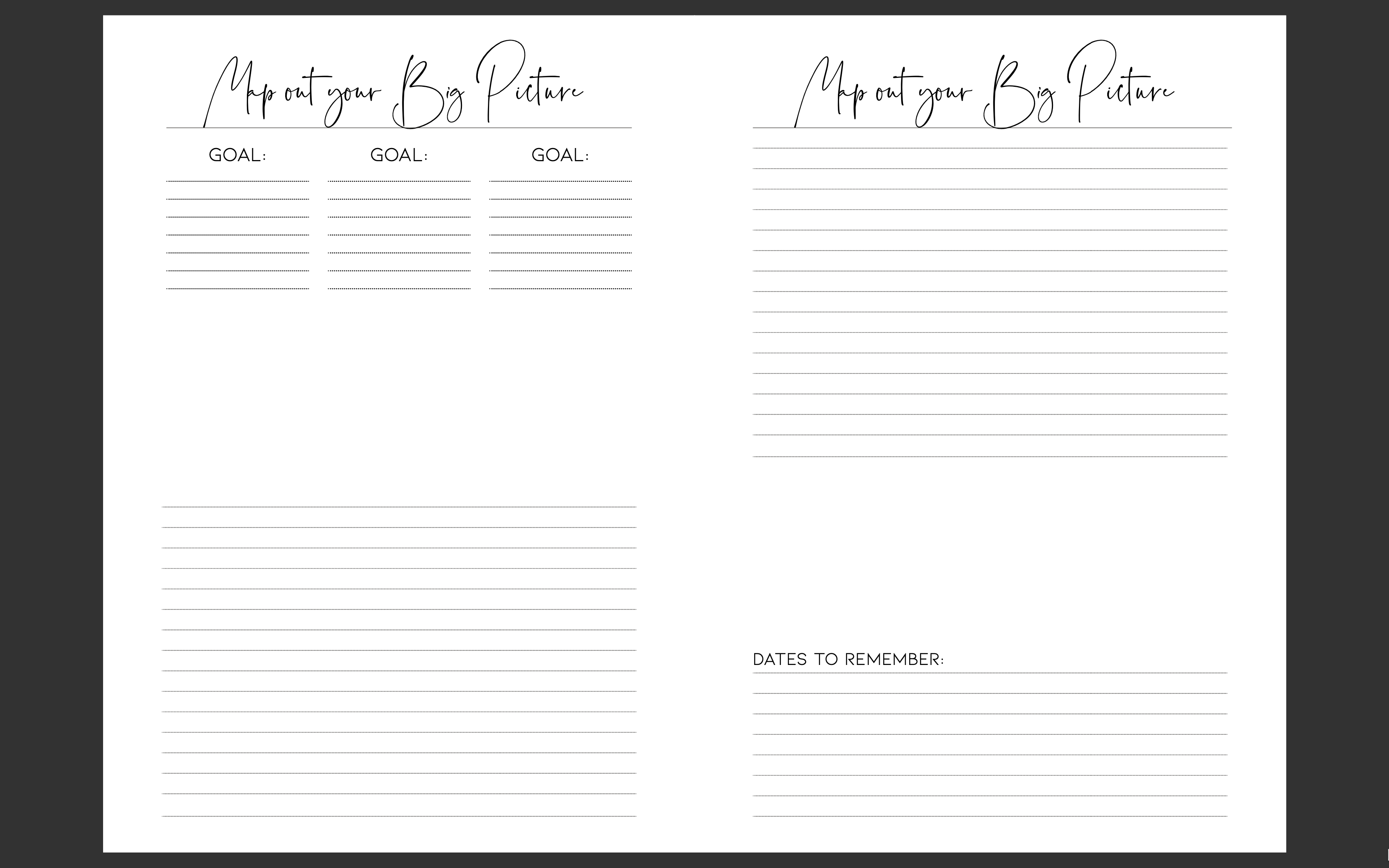 Premium A4 Action Planner [BLEMISHED/IMPERFECT STOCK]