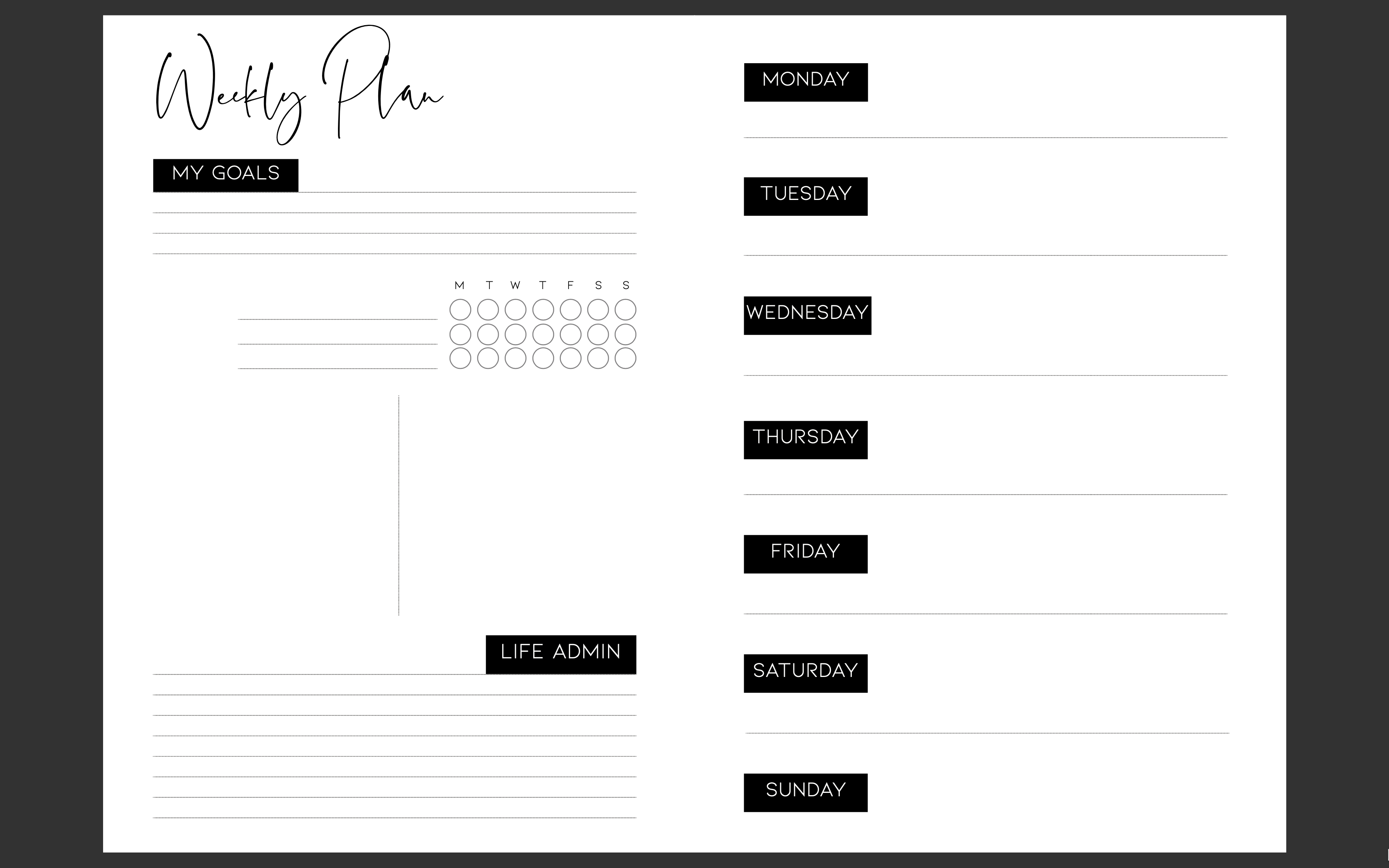 Premium A4 Action Planner [BLEMISHED/IMPERFECT STOCK]
