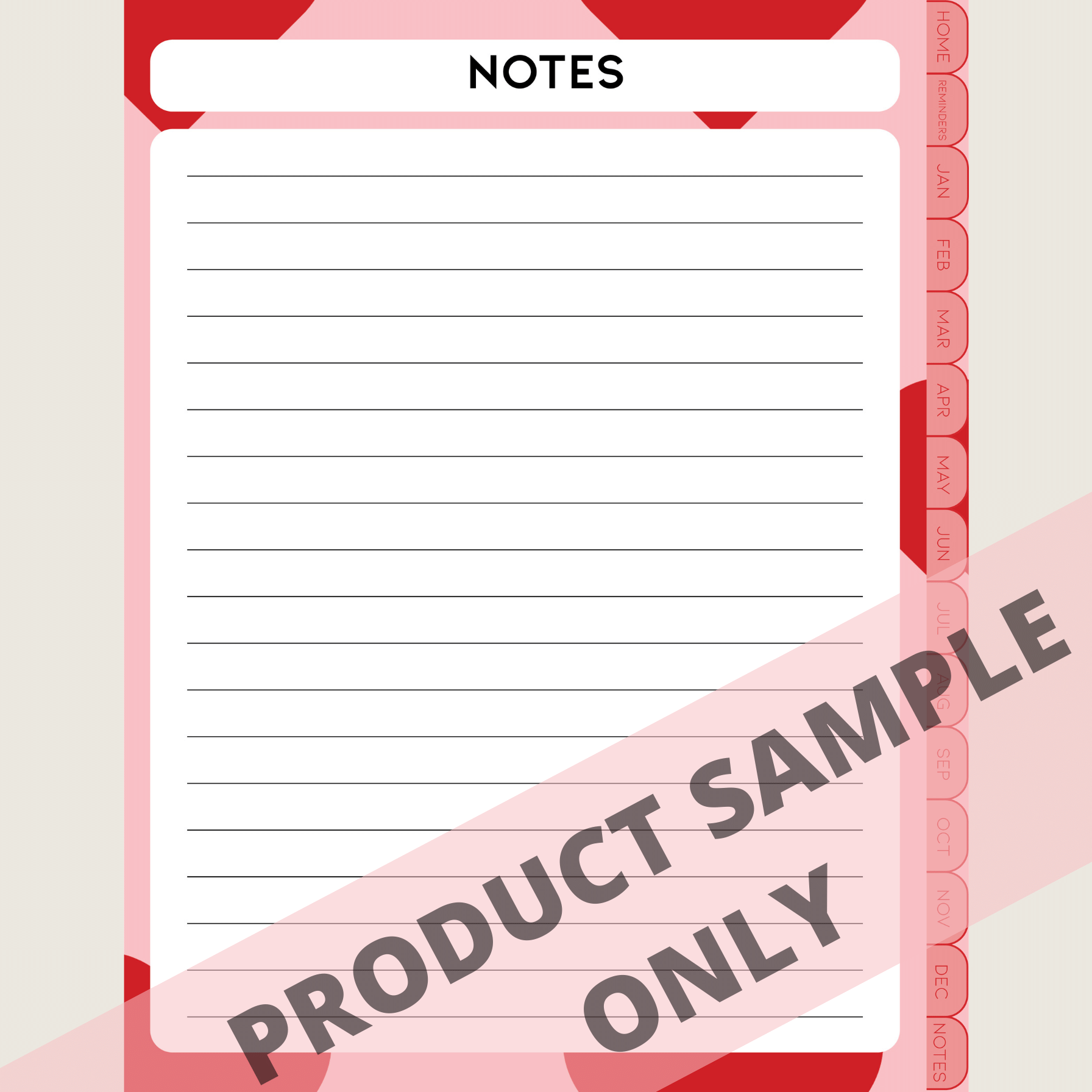 DIGITAL ANY YEAR DIARY (Valentine's Print 3)