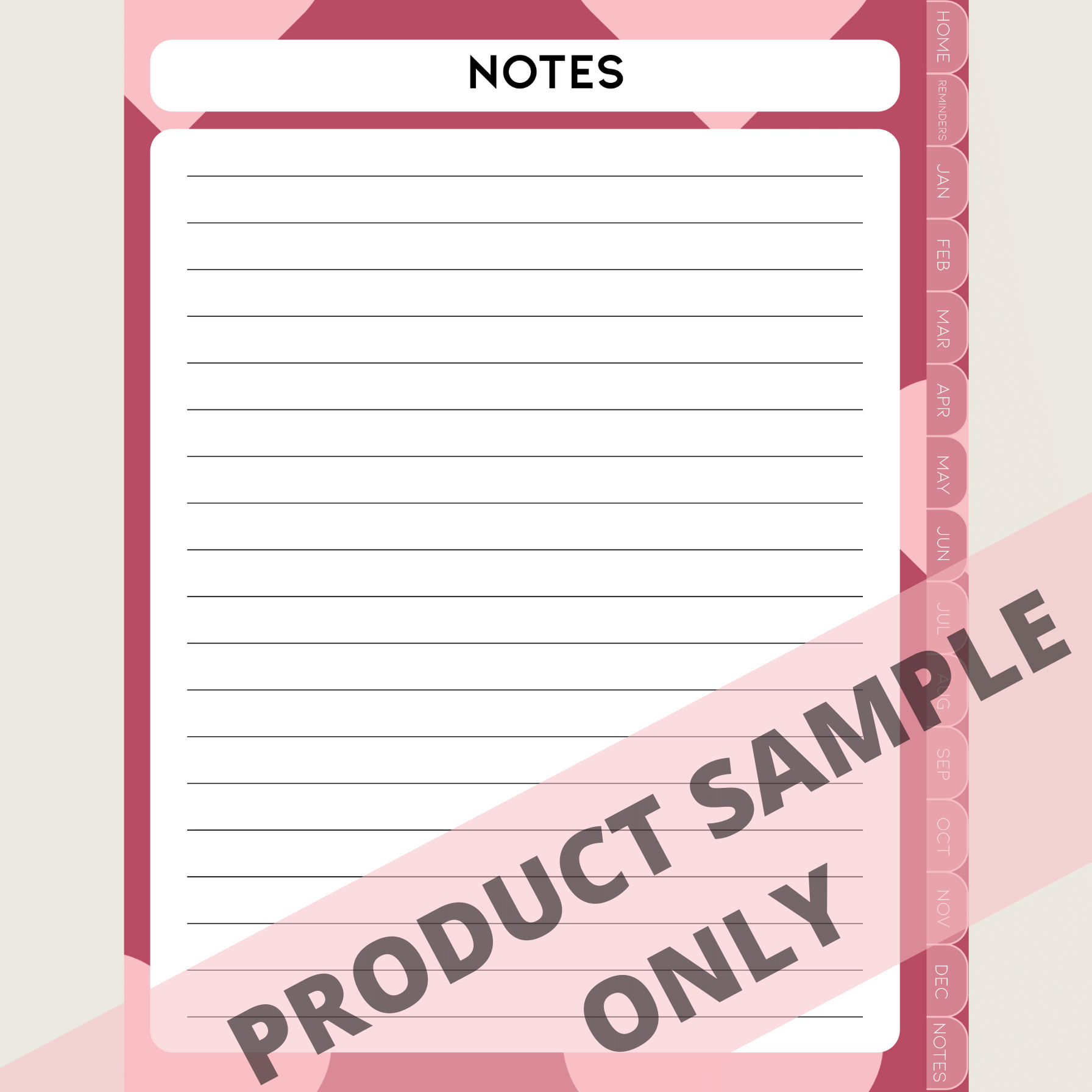 DIGITAL ANY YEAR DIARY (Valentine's Print 4)