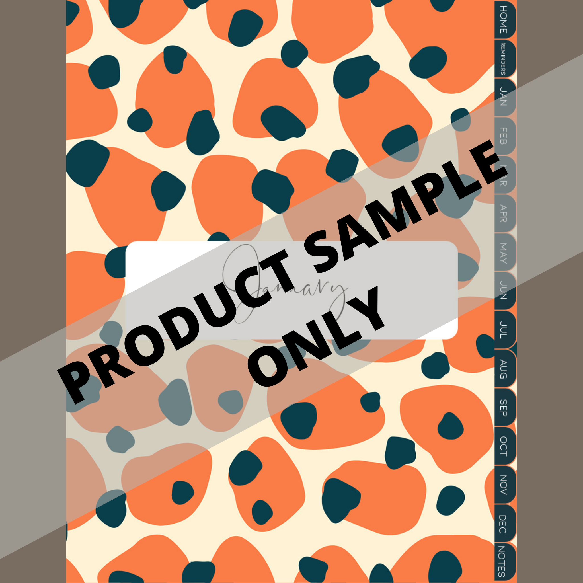 DIGITAL ANY YEAR DIARY (Jungle Designs Print 2)