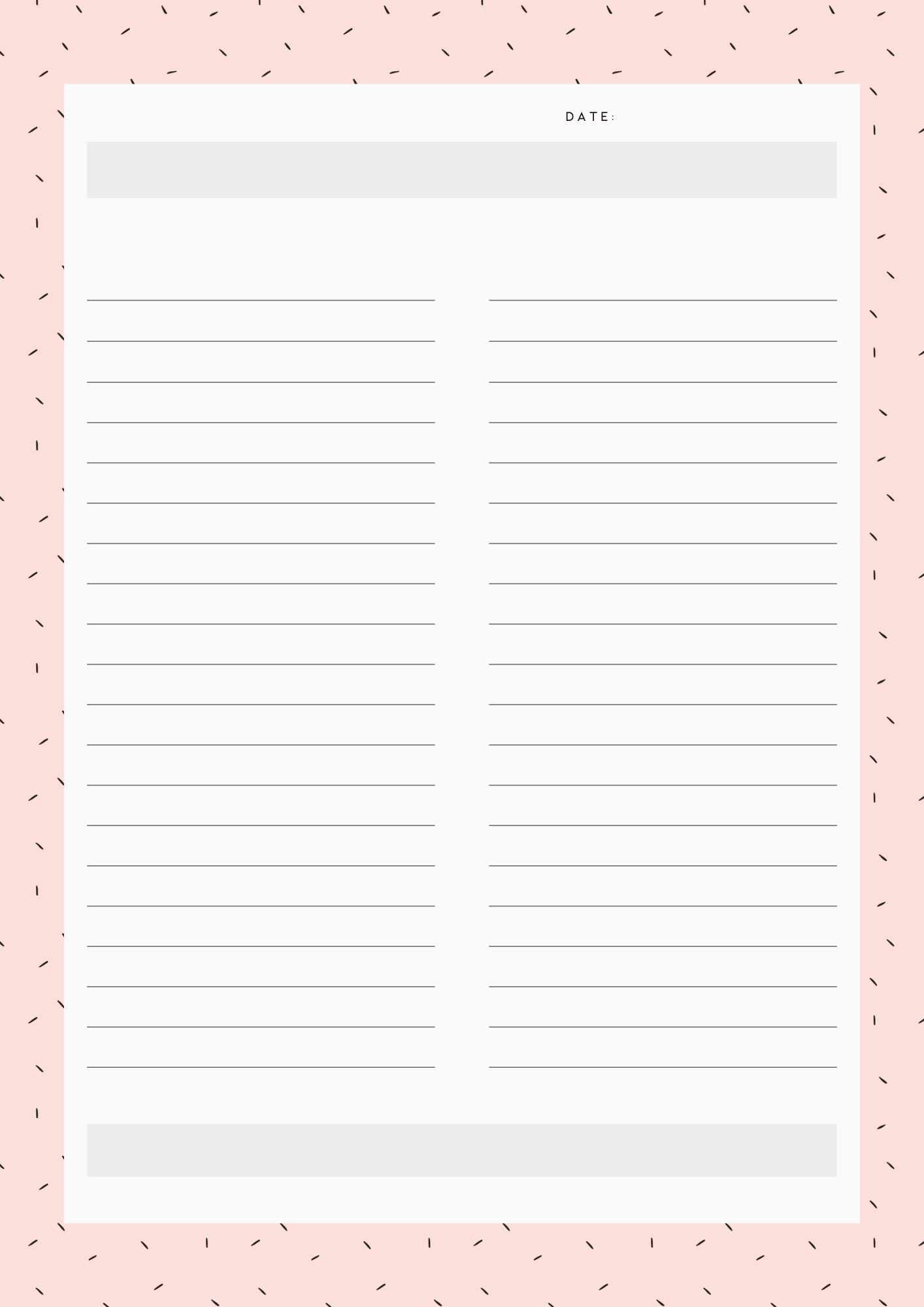 DIGITAL TEMPLATES: Study Notes Pack in 'Pretty in Pink'