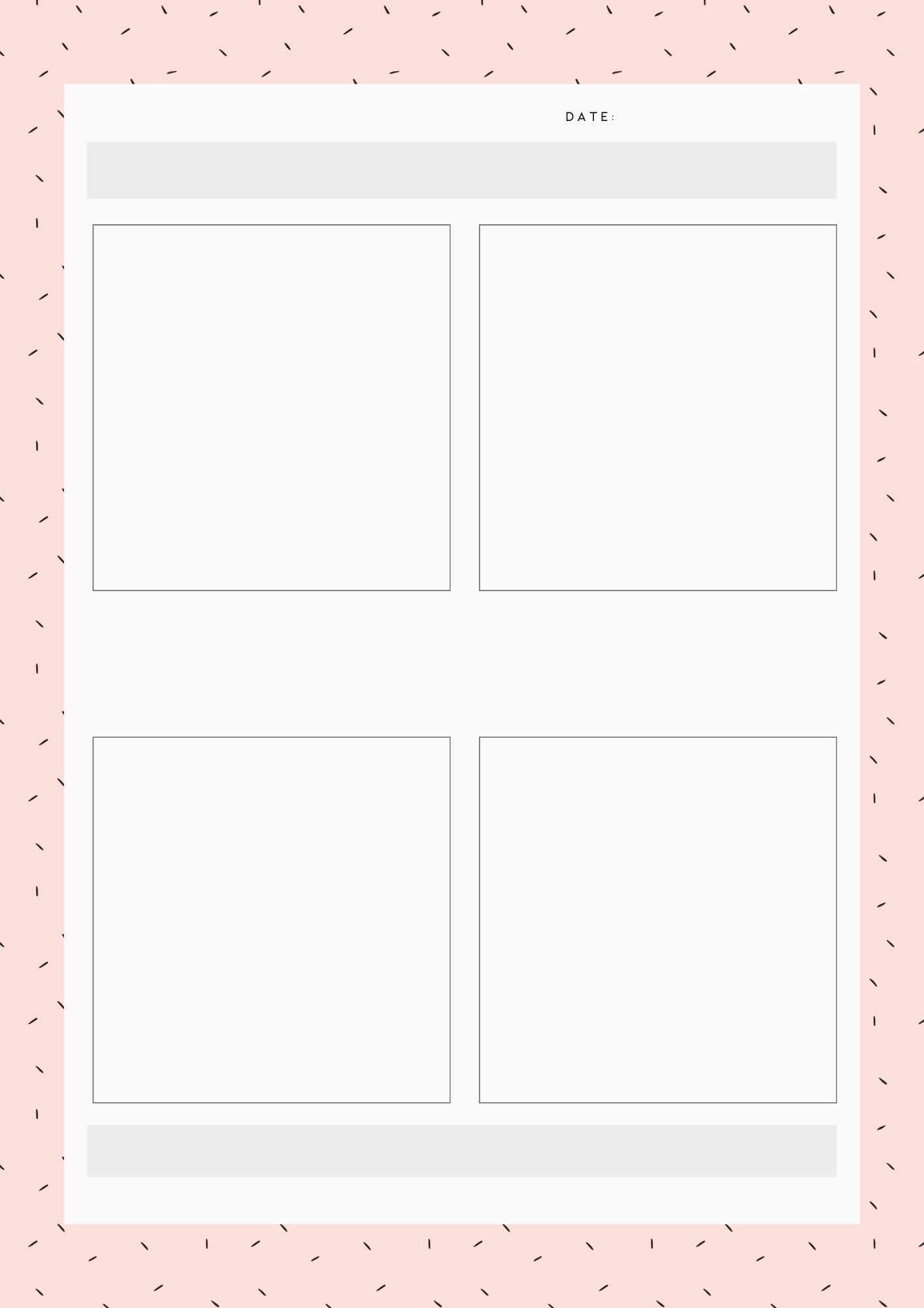 DIGITAL TEMPLATES: Study Notes Pack in 'Pretty in Pink'