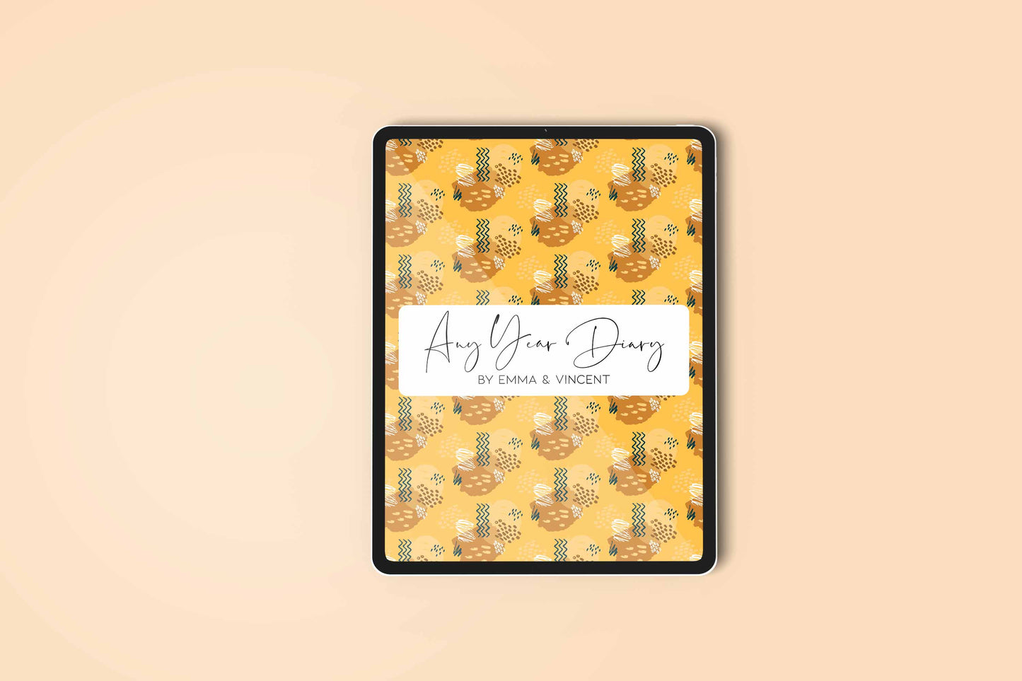 DIGITAL ANY YEAR DIARY (Gentle Mottle Print 1)