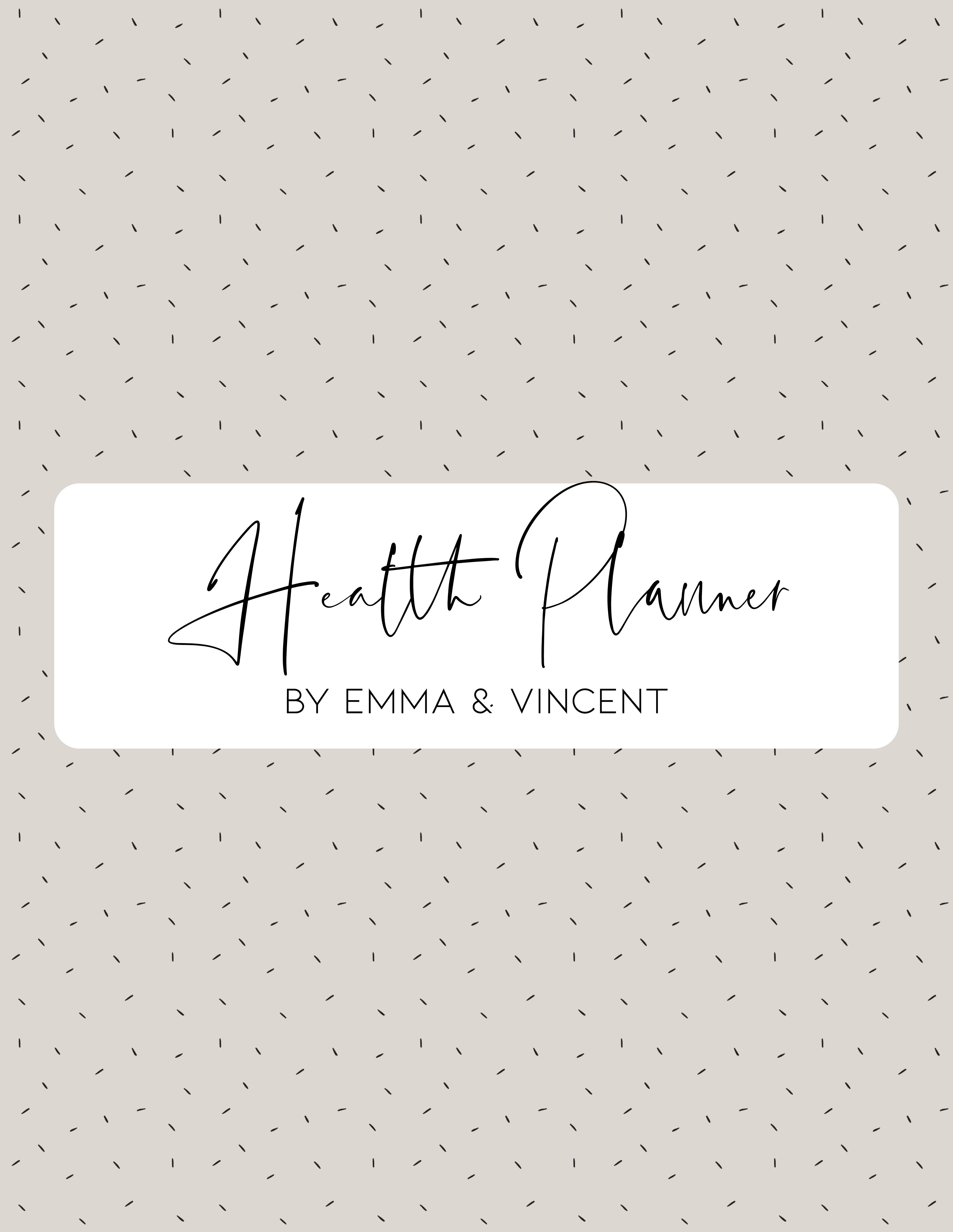 DIGITAL HEALTH PLANNER (Pretty in Beige Print)